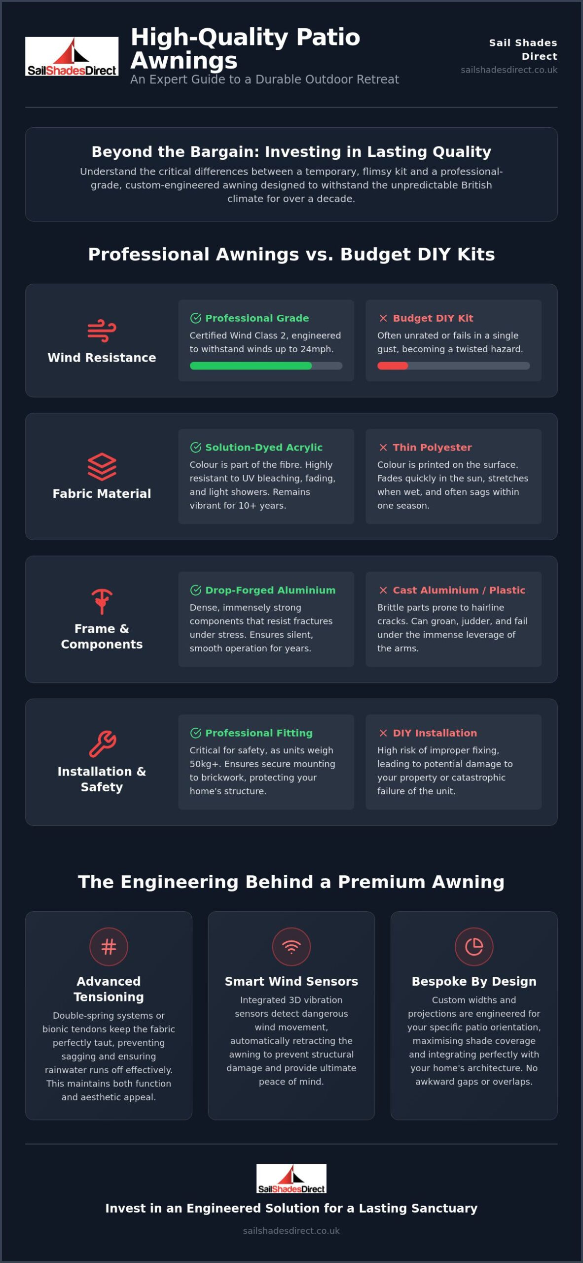 High Quality Patio Awnings: A Professional Guide to Premium Shading in 2026