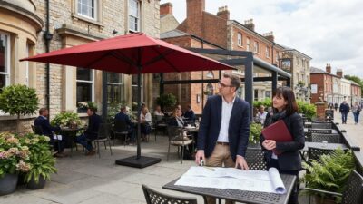 Planning Permission for Commercial Umbrellas UK: What Businesses Need to Know