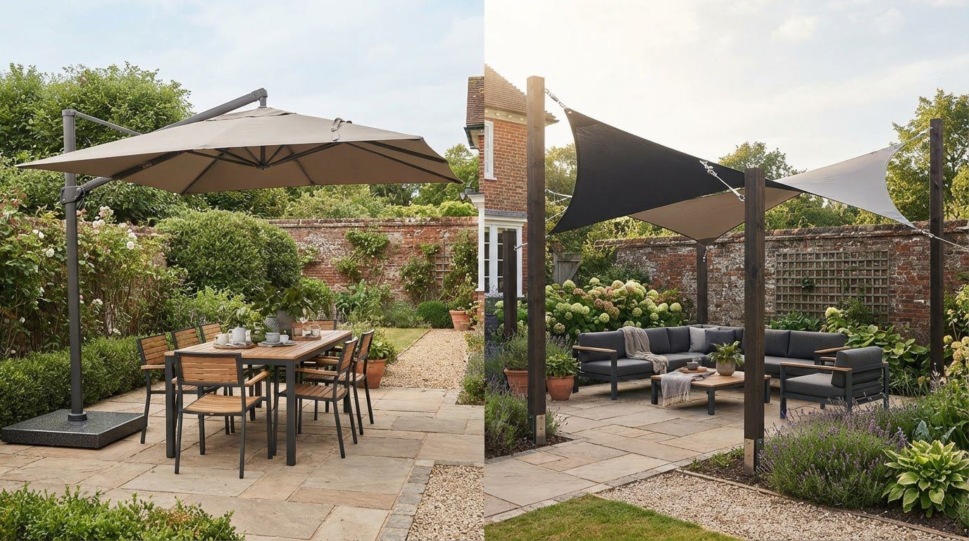 Giant Umbrella vs Sail Shade: Which Outdoor Shade Is Right for You?