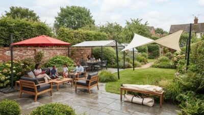 Non-permanent garden shade solutions: flexible ways to create a cooler outdoor space