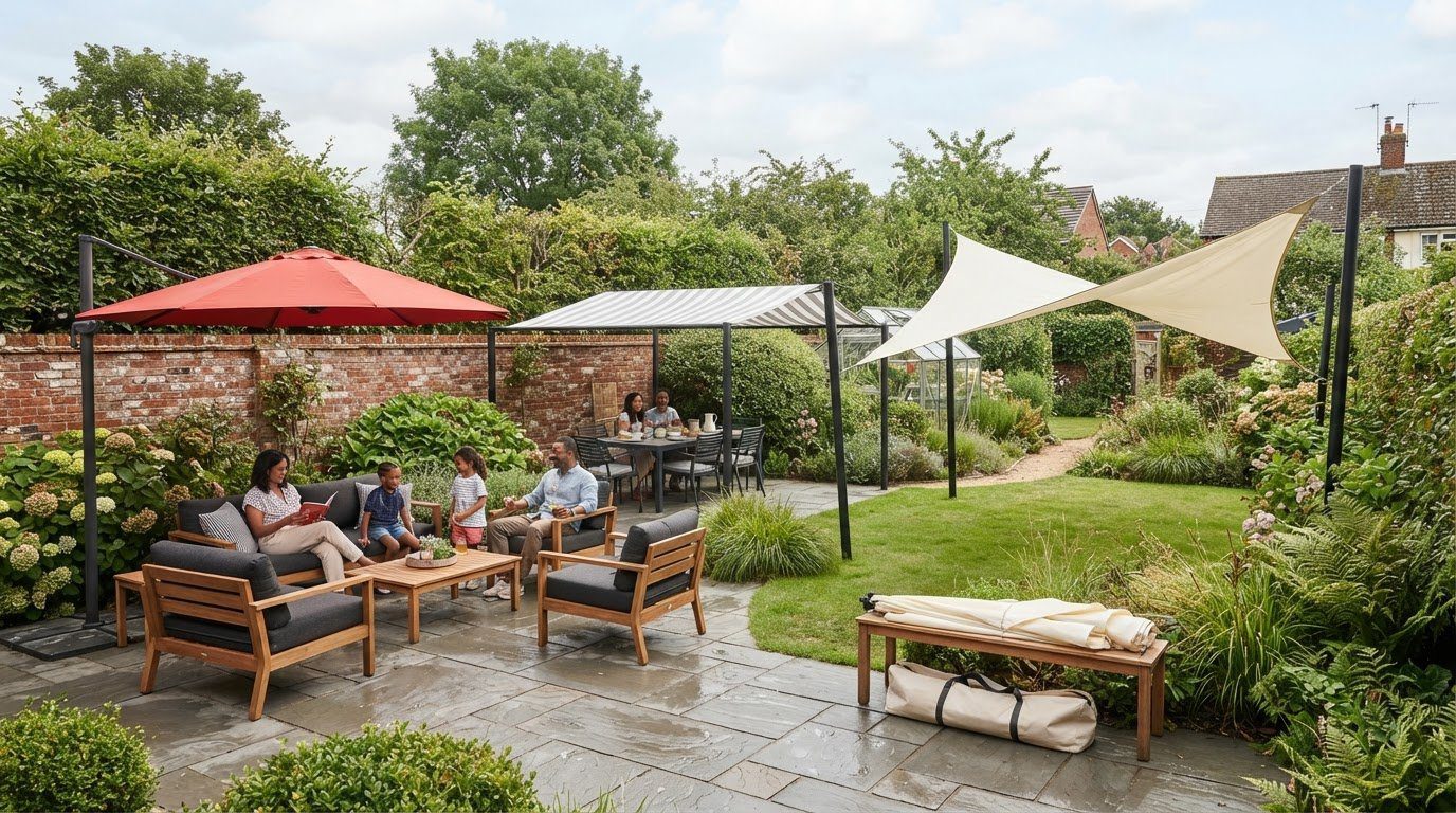 Non-permanent garden shade solutions: flexible ways to create a cooler outdoor space