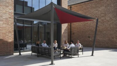 Stylish Smoking Shelter Solutions UK: Architectural Shading for Modern Venues